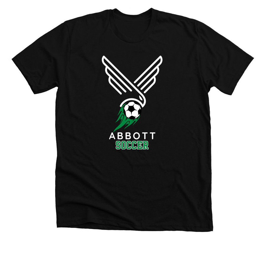 ABBOTT SPRING SPORTS- Soccer, a Solid Black Blend Premium Unisex Tee