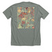 Pollinate, a Deep Heather Premium Unisex Tee (back-view)