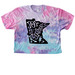 Joy in Resistance-Black, a Cotton Candy Women's Tie Dye Cropped Tee
