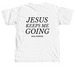 Soul Purpose - Jesus Keeps Me Going, a White Comfort Colors Unisex Tee (back-view)