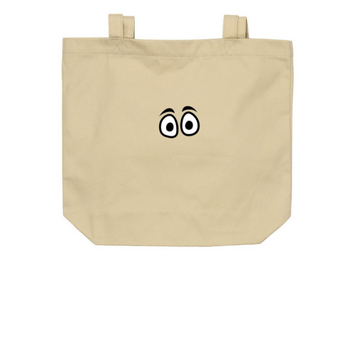Big Red Tote Bag, a Oyster Organic Cotton Tote Bag