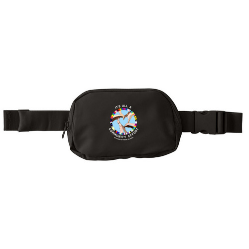 It?s All A Community Effort Pack, a Deep Black Matte Hip Pack