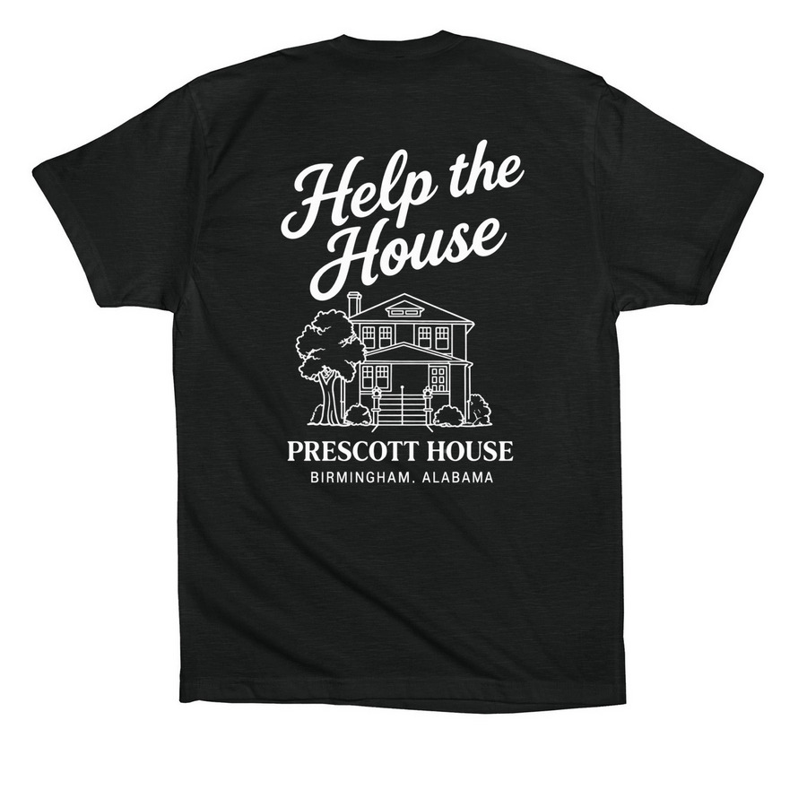 Classic T-Shirt, a Vintage Black Premium Cotton Tee (back-view)