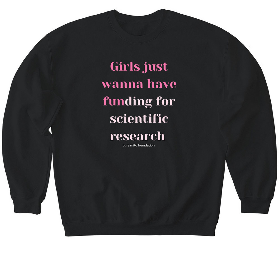 Girls just wanna have fun..ding, a Black Softstyle Crewneck Sweatshirt