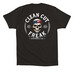 CCF Goes Patriotic, a Black Premium Cotton Tee (back-view)