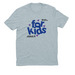 Vote for Kids - Hearts!, a I Like You Blue Allmade Eco Triblend Unisex Tee