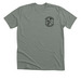 Black Logo & Jumpmaster CWT Crest, a Deep Heather Premium Unisex Tee