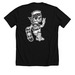 MY NAME IS: EL BARTO, a Solid Black Blend Premium Unisex Tee (back-view)