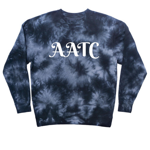 AATC Tie Dye, a Black Tie Dye Crewneck Sweatshirt