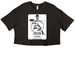 The Skater, a Black Women?s Cropped Cotton Tee