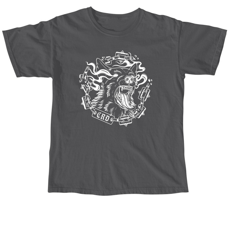 CRD Dog Shirt (White Ink), a Pepper Comfort Colors Unisex Tee