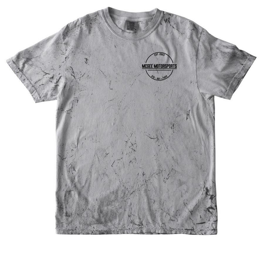 McGee Motorsports TieDye Shirt, a Smoke Comfort Colors Colorblast Tee