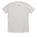 Love Too, a Heather Cement Premium Unisex Tee (back-view)