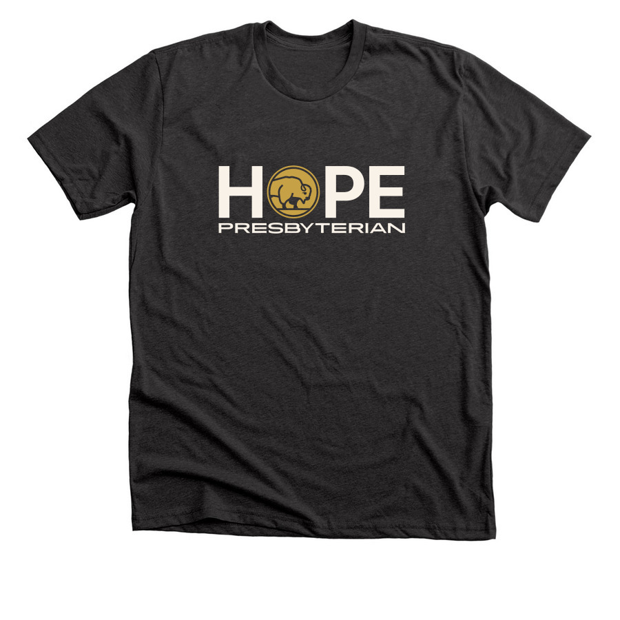 Hope Presbyterian Ts and Sweatshirts, a Dark Grey Heather Premium Unisex Tee