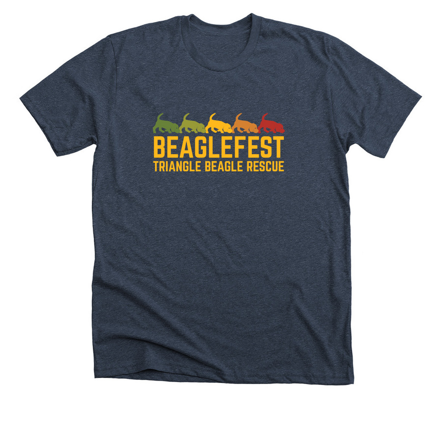 2024 Beaglefest Shirt, a Heather Midnight Navy Premium Unisex Tee