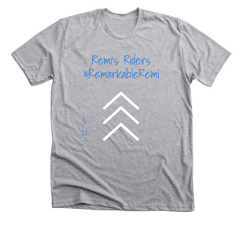 Team Remi's Riders, a Athletic Heather Premium Unisex Tee