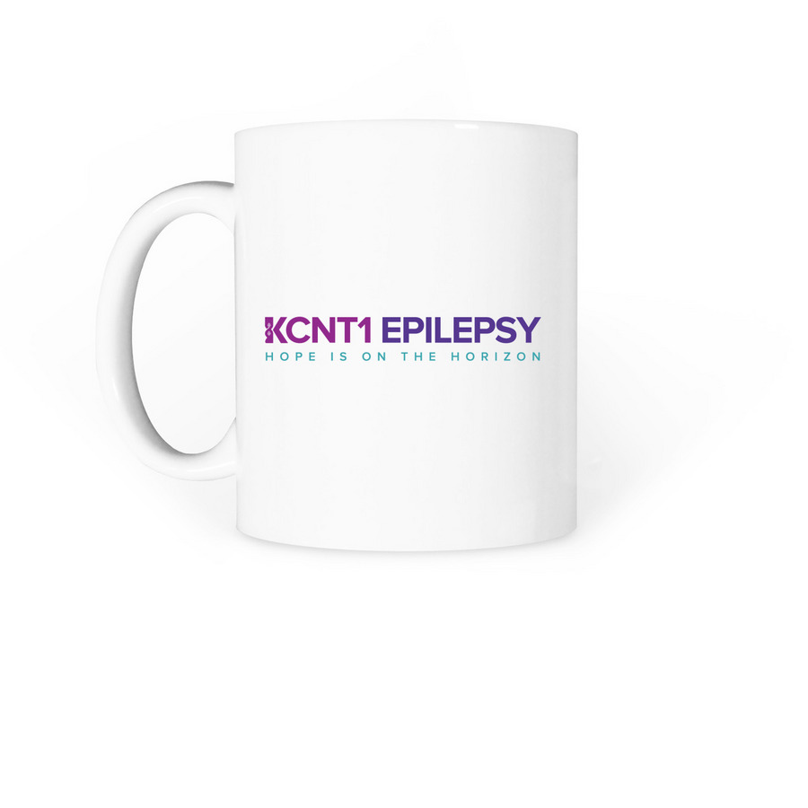 Wild for KCNT1 Warriors Mug, a White Coffee Mug (back-view)