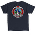 Local 1964 Battle Logo, a Navy Classic Unisex Tee (back-view)
