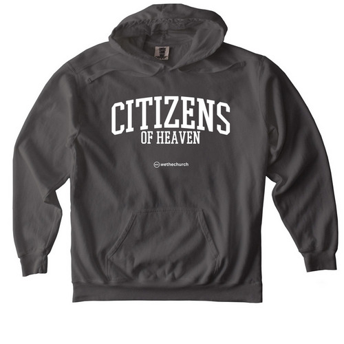 Citizens of Heaven, a Pepper Comfort Colors Pullover Hoodie