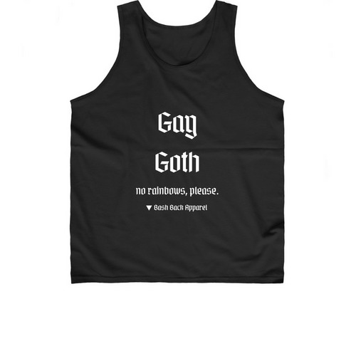Gay Goth, a Black Classic Unisex Tank Top