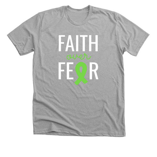 Faith over Fear, a Athletic Heather Premium Unisex Tee