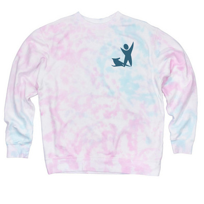 Canine Therapy Corps Spring Edition, a Cotton Candy Tie Dye Crewneck Sweatshirt