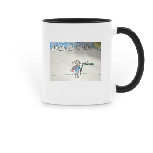 Owen Mug, a Black Two-Tone Ceramic Mug