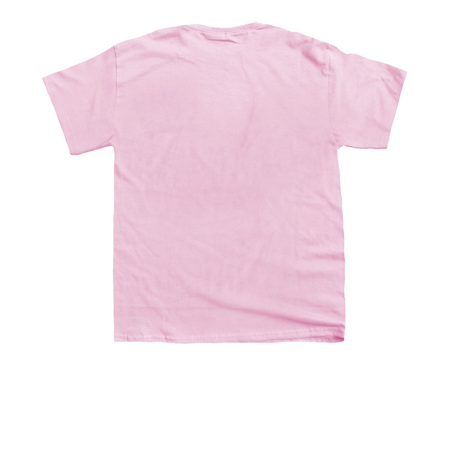 Henry's Books, a Light Pink Youth Unisex Tee (back-view)