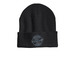 "Anaq" means hello beanies, a Heather Charcoal Printed Cuffed Beanie