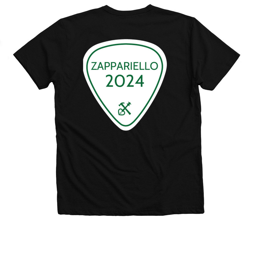 Family Shirt - Zapariello, a Solid Black Blend Premium V-Neck Tee (back-view)