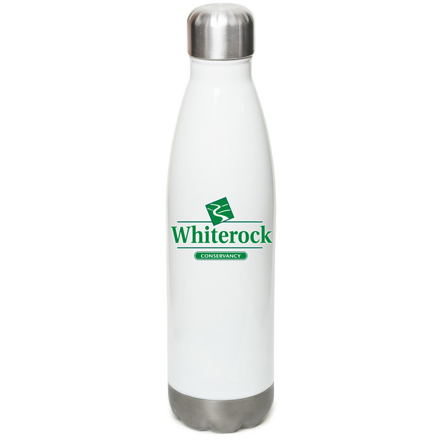Whiterock Conservancy Water Bottle, a White Stainless Steel Water Bottle
