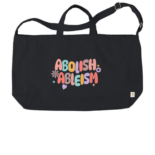 Abolish Ableism Tote, a Black Reclaimist G2G Tote Bag