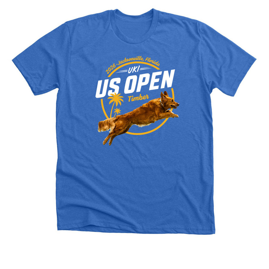 USO - Timber, a Heather True Royal Premium Unisex Tee