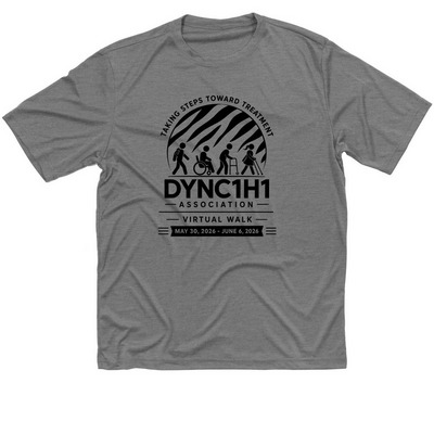 Taking Steps Toward Treatment - performance, a Grey Concrete Heather Classic Performance Tee