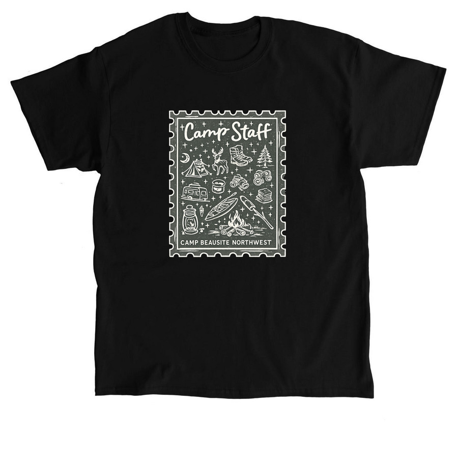 Camp Staff Shirt&nbsp;, a Black Classic Unisex Tee