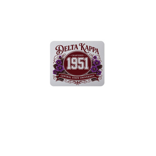 MOUSE PAD CSU DST - DELTA KAPPA CHAPTER, a White Full Color Mouse Pad