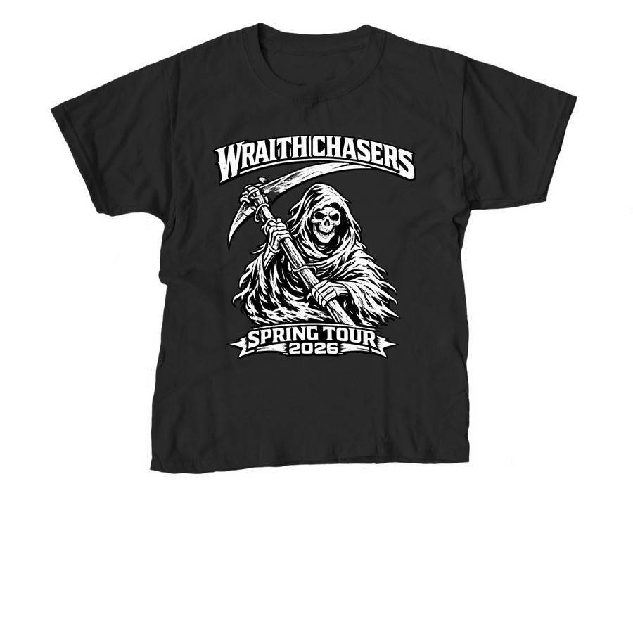 Spring Tour 2026, a Black Youth Unisex Tee