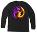 Modyssey Shirt, a Solid Black Blend Premium Long Sleeve Tee (back-view)