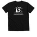 Be a Humane Hero&nbsp;, a Solid Black Blend Premium V-Neck Tee (back-view)