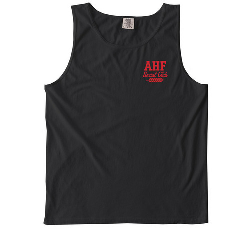 AHF Social Club Tank&nbsp;, a Black Comfort Colors Tank Top