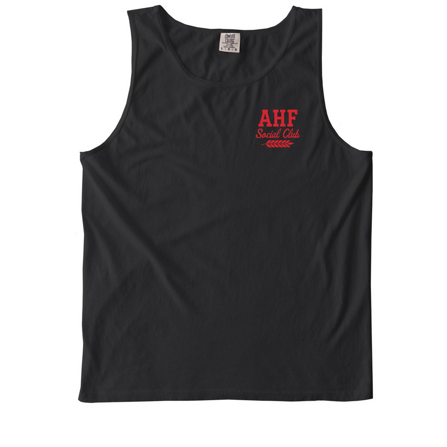 AHF Social Club Tank&nbsp;, a Black Comfort Colors Tank Top