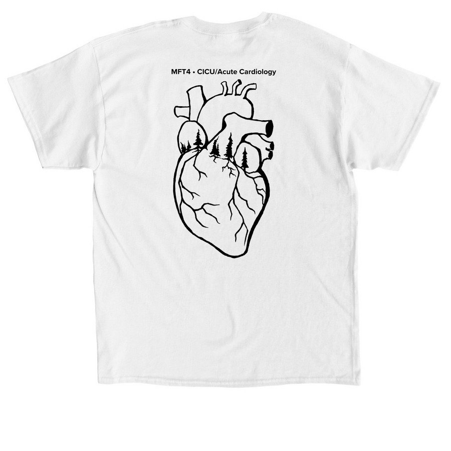MFT4 HWE Committee Fundraiser V2 (B), a White Classic Unisex Tee (back-view)