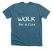 Team Wolk For A Cure, a Heather Deep Teal Premium Unisex Tee