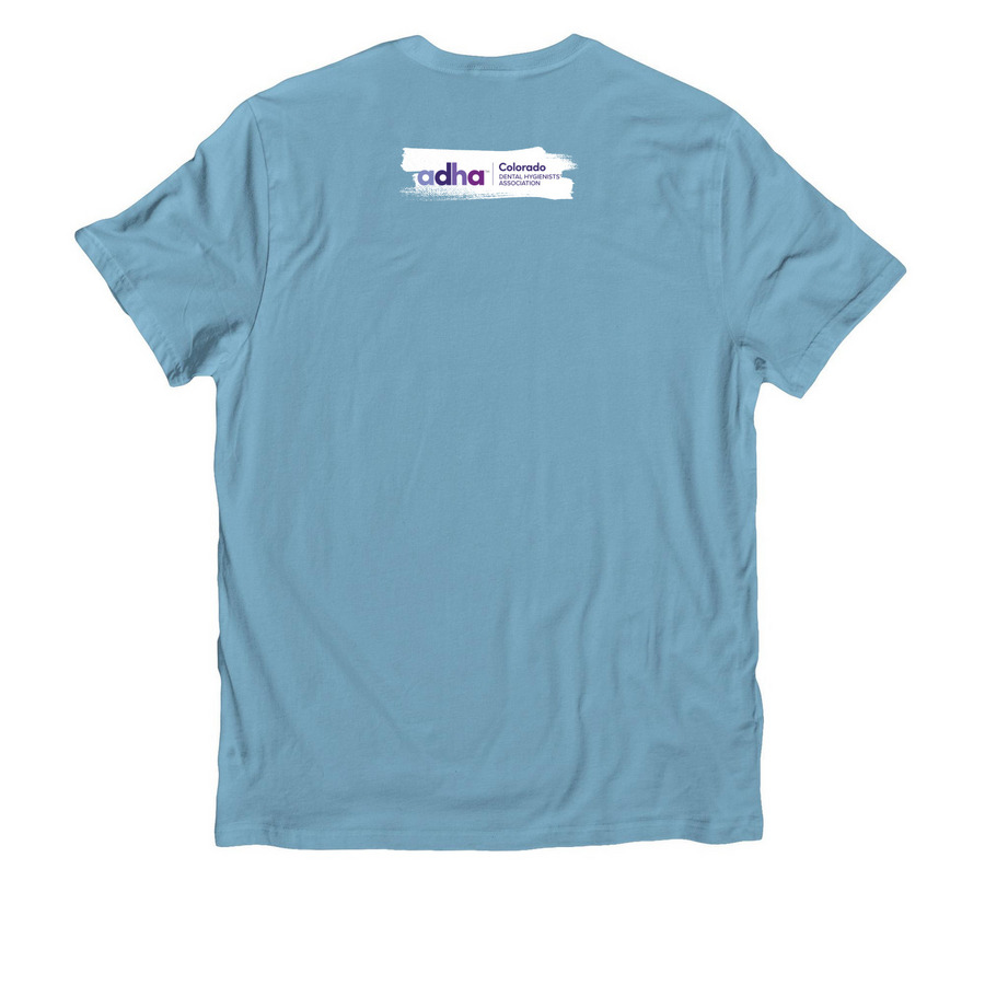 ALPINE 2026 More Than a Cleaning, a Arctic Blue Allmade Organic Cotton Unisex Tee (back-view)