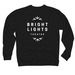 Bright Lights Sweatshirts, a Black Midweight Crewneck Sweatshirt