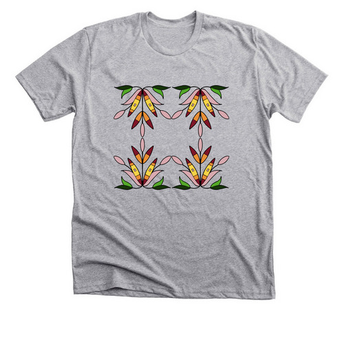 Sunburst Florals, a Athletic Heather Premium Unisex Tee