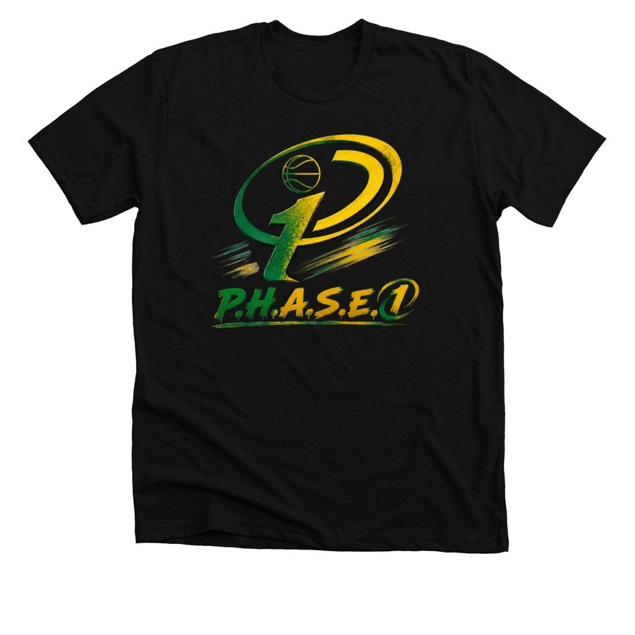 P.H.A.S.E. 1 JAMAICA, a Solid Black Blend Premium Unisex Tee