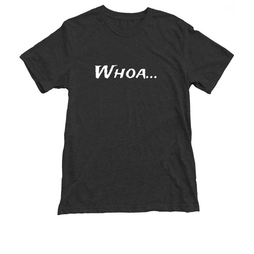 Whoa..., a Vintage Black Triblend Unisex Tee