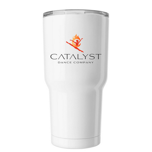 Catalyst Tumbler, a White Insulated Tumbler