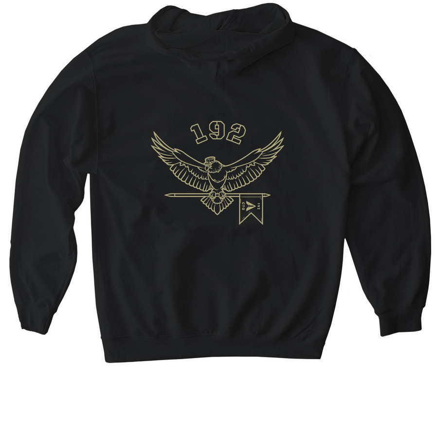 KOFSKY, a Black Gildan Softstyle Pullover Hoodie (back-view)